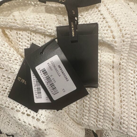 NWT Maje Scallop-Trimmed Knitted Dress size 3 Large - Picture 8 of 9